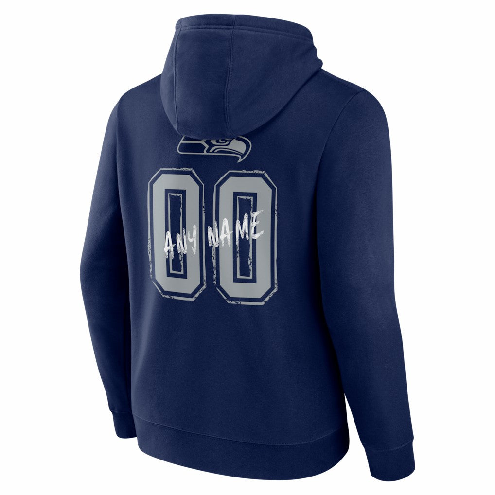 Hustle Personalized Name & Number Hoodie - Seattle Seahawks Hoodies