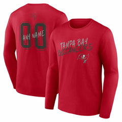 Hustle Personalized Name & Number Long Sleeve T-Shirt - Tampa Bay Buccaneers T-shirts