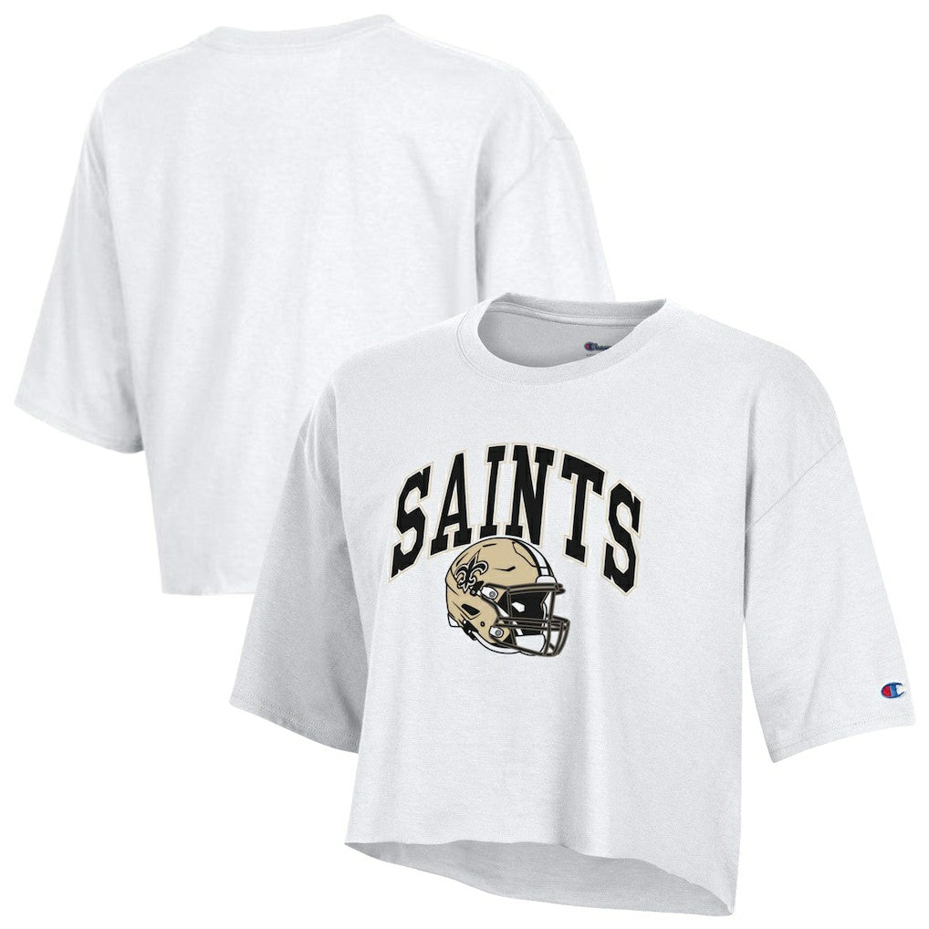 Women's Boyfriend Cropped T-Shirt - New Orleans Saints T-shirts