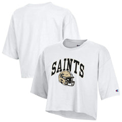 Women's Boyfriend Cropped T-Shirt - New Orleans Saints T-shirts