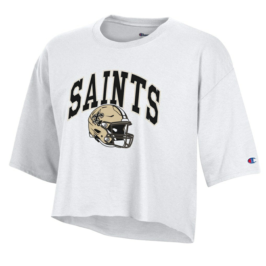 Women's Boyfriend Cropped T-Shirt - New Orleans Saints T-shirts