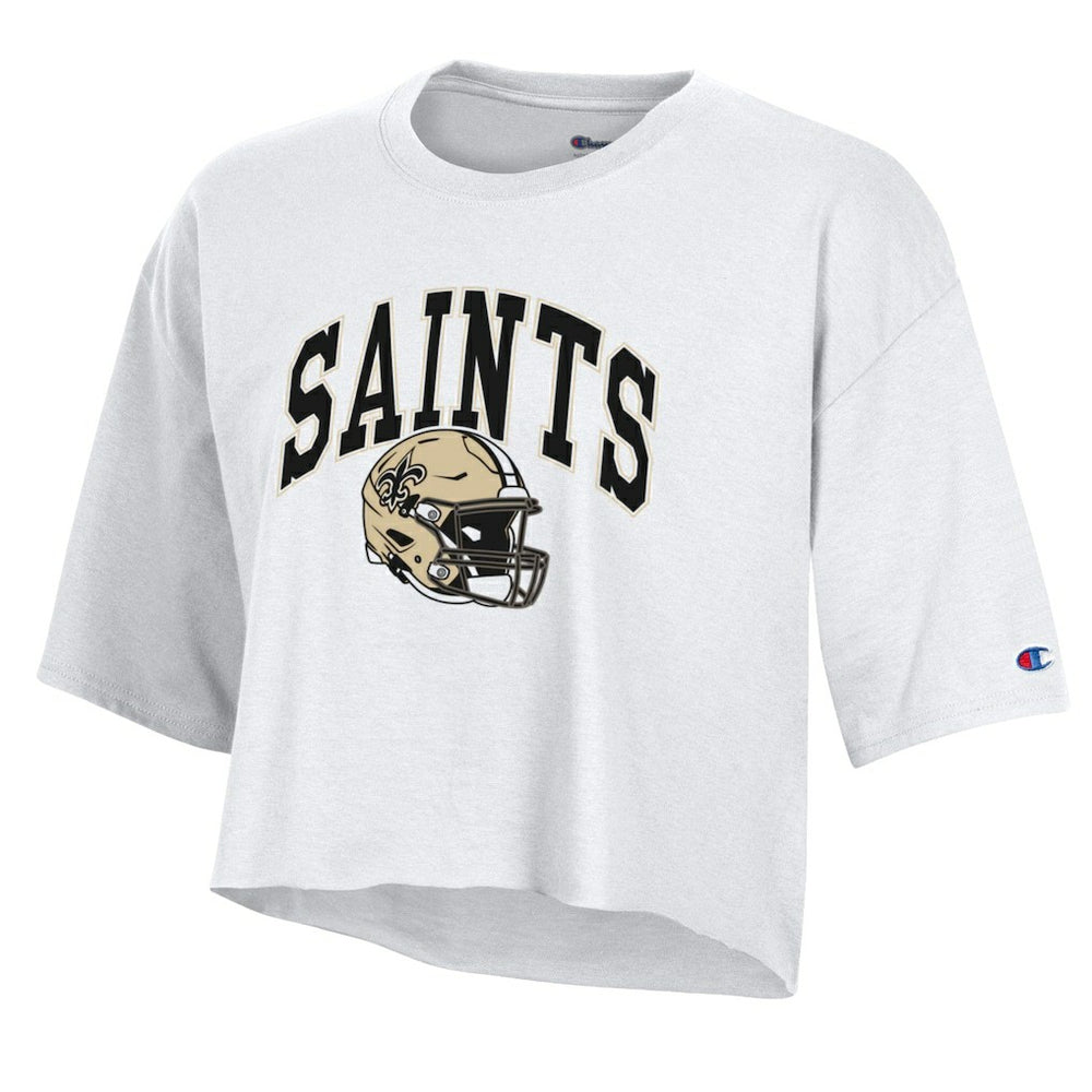 Women's Boyfriend Cropped T-Shirt - New Orleans Saints T-shirts