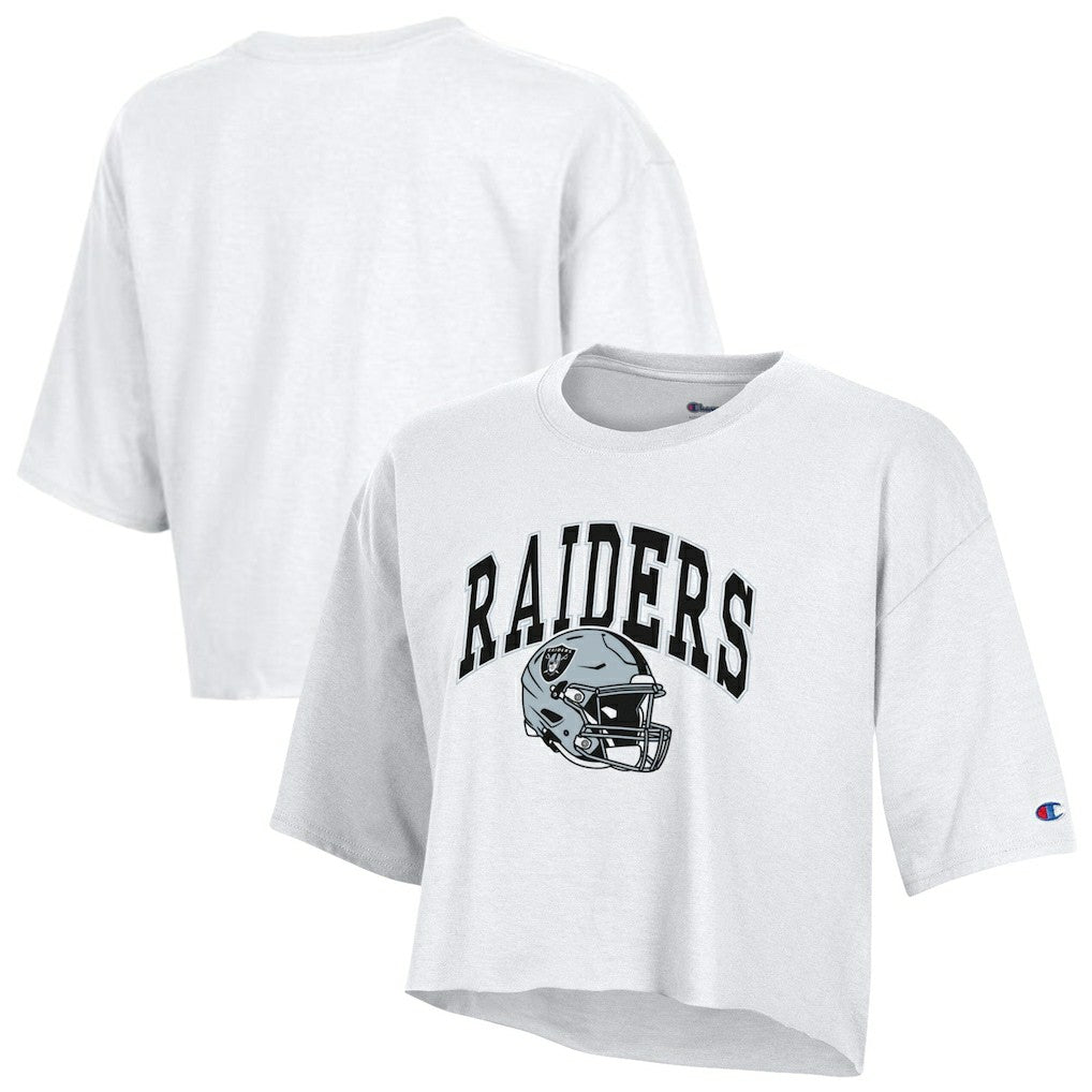 Women's Boyfriend Cropped T-Shirt - Las Vegas Raiders T-shirts