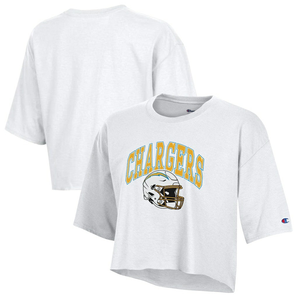 Women's Boyfriend Cropped T-Shirt - Los Angeles Chargers T-shirts