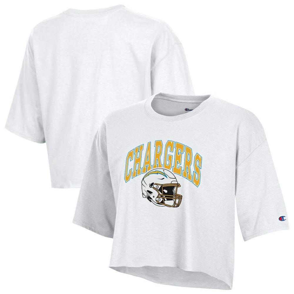 Women's Boyfriend Cropped T-Shirt - Los Angeles Chargers T-shirts