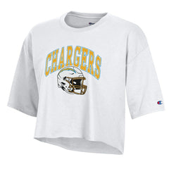 Women's Boyfriend Cropped T-Shirt - Los Angeles Chargers T-shirts