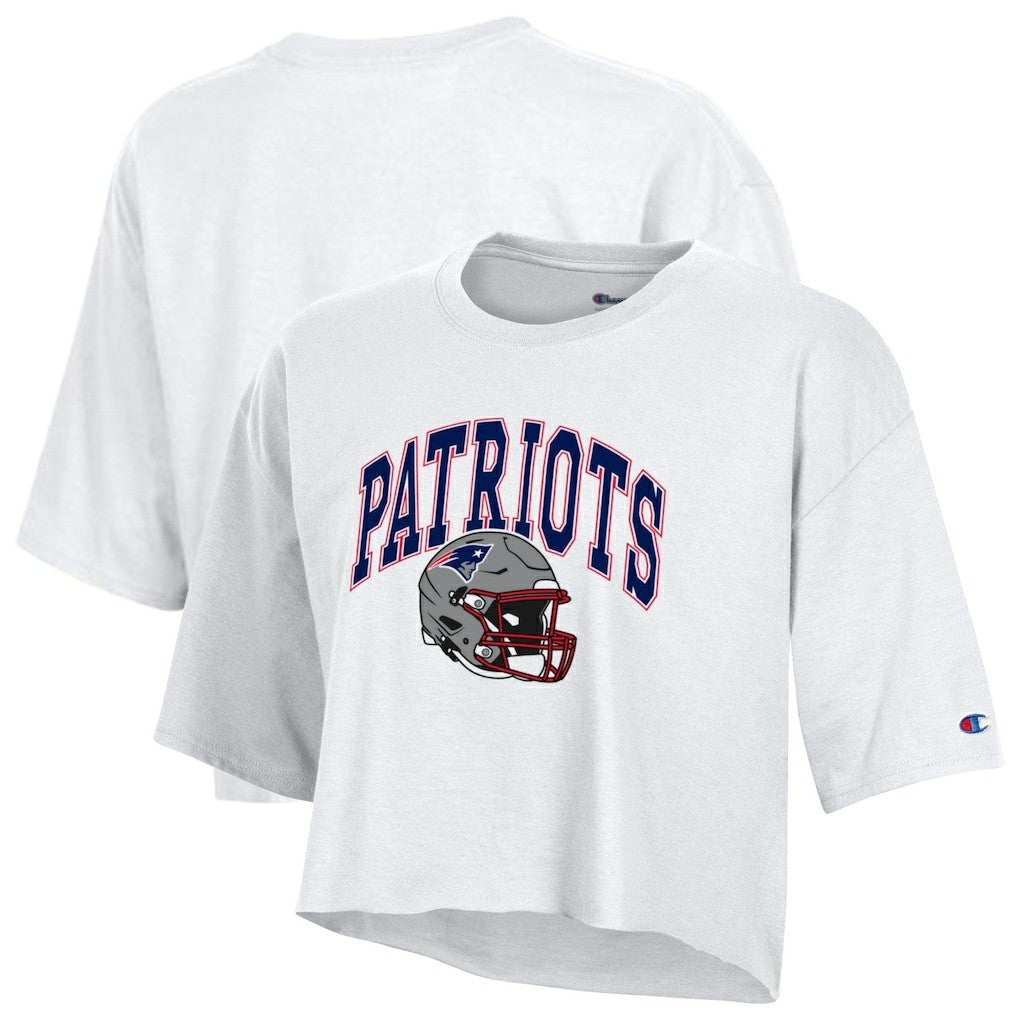 Women's Boyfriend Cropped T-Shirt - New England Patriots T-shirts