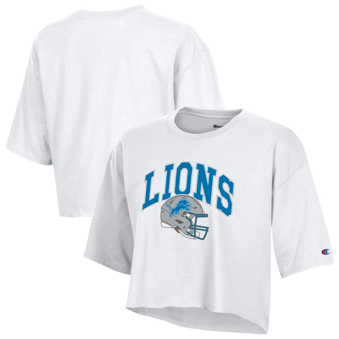 Women's Boyfriend Cropped T-Shirt - Detroit Lions T-shirts