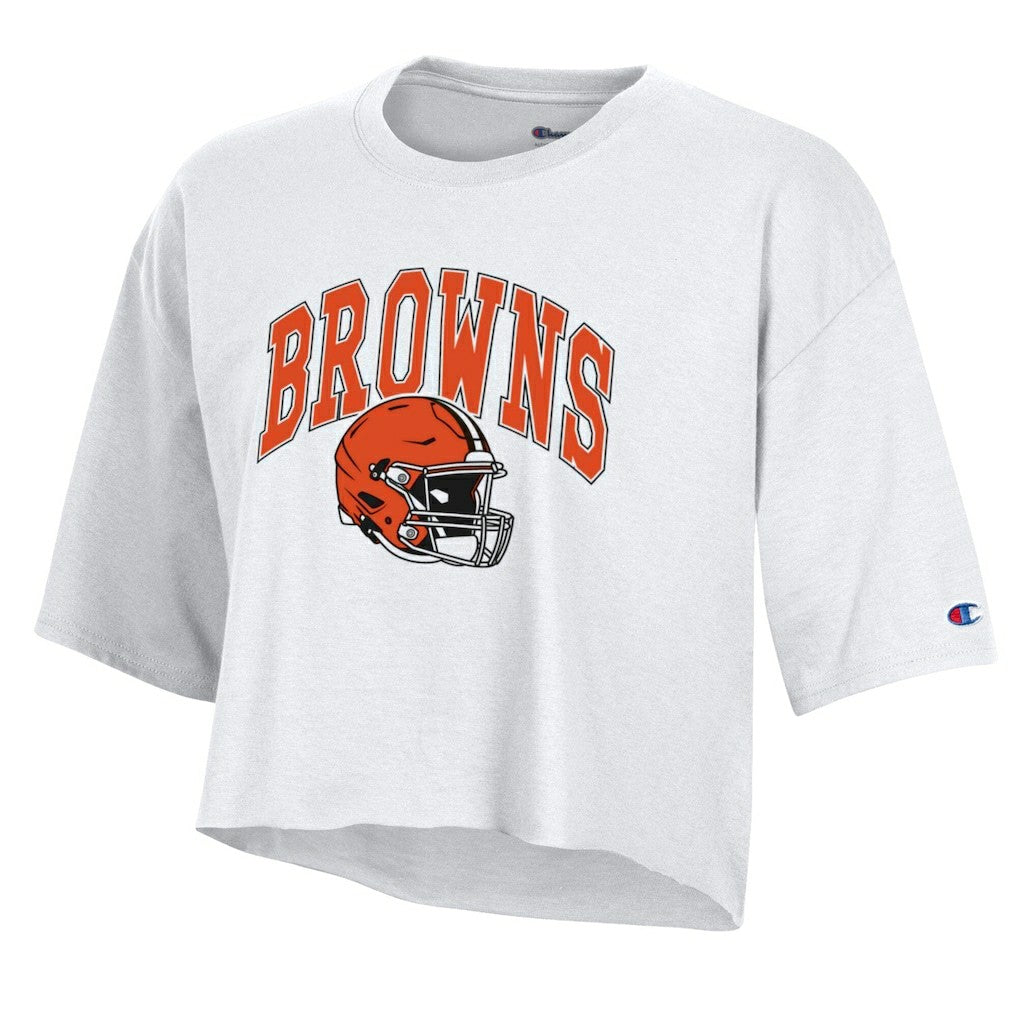 Women's Boyfriend Cropped T-Shirt - Cleveland Browns T-shirts