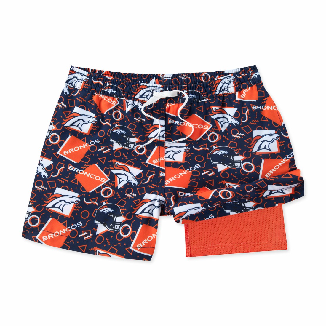 Chubbies Game Day Fit Classic Lined Swim Trunks - Denver Broncos