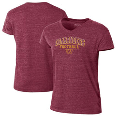 Women's Triumph Tri-Blend V-Neck T-Shirt - Washington Commanders T-shirts