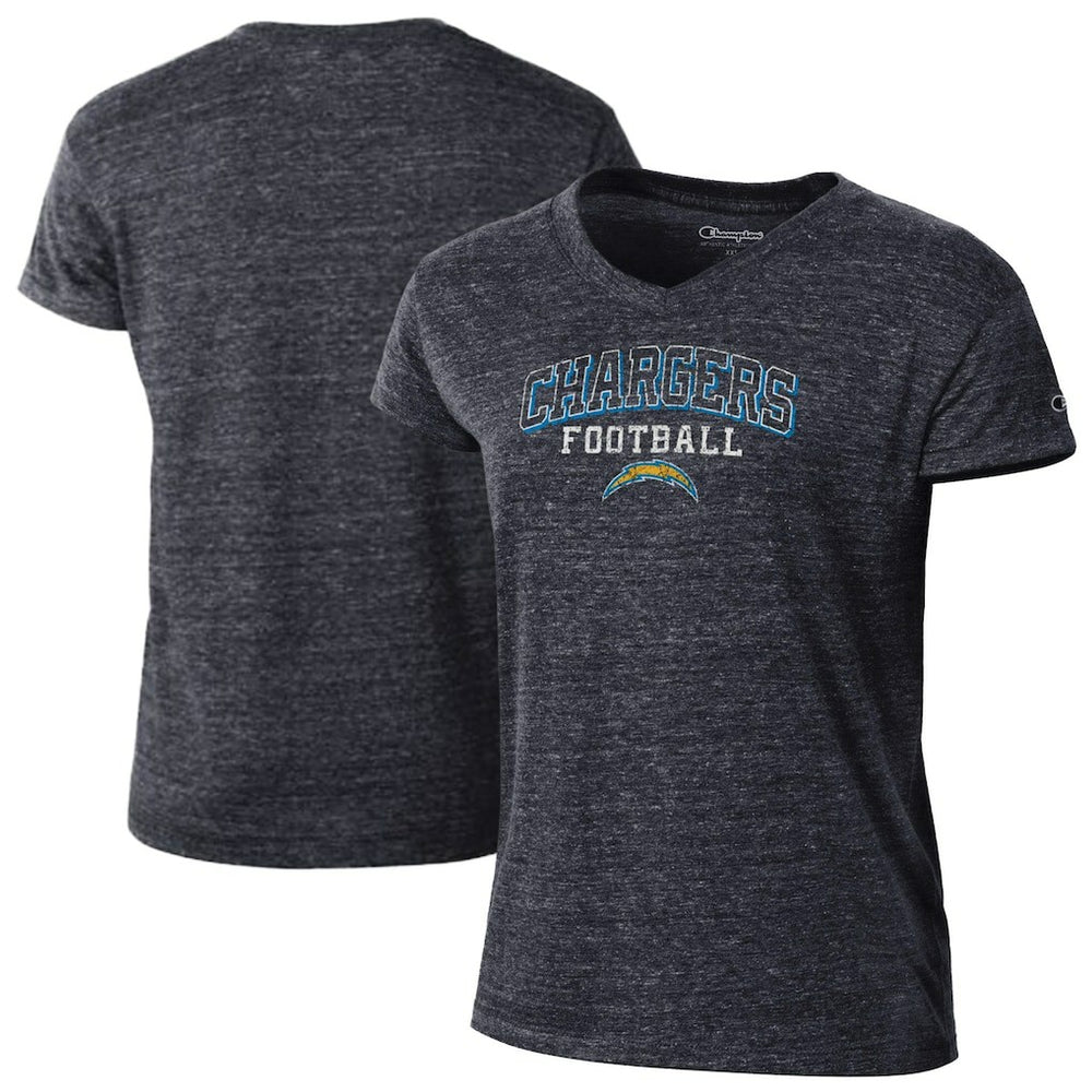 Women's Triumph Tri-Blend V-Neck T-Shirt - Los Angeles Chargers T-shirts