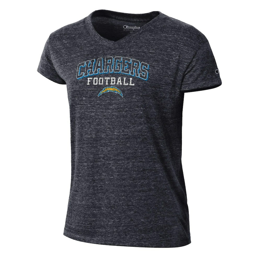Women's Triumph Tri-Blend V-Neck T-Shirt - Los Angeles Chargers T-shirts