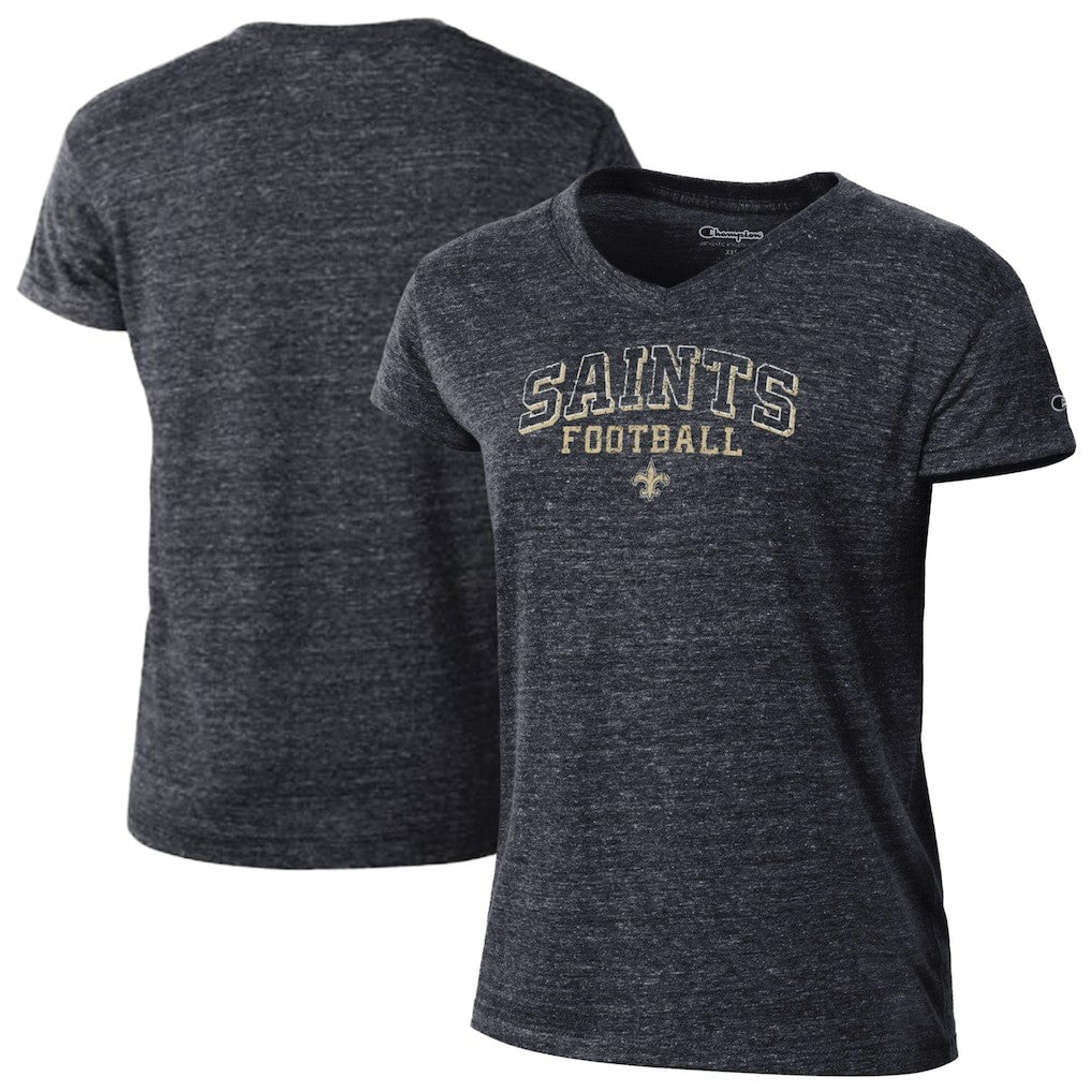Women's Triumph Tri-Blend V-Neck T-Shirt - New Orleans Saints T-shirts
