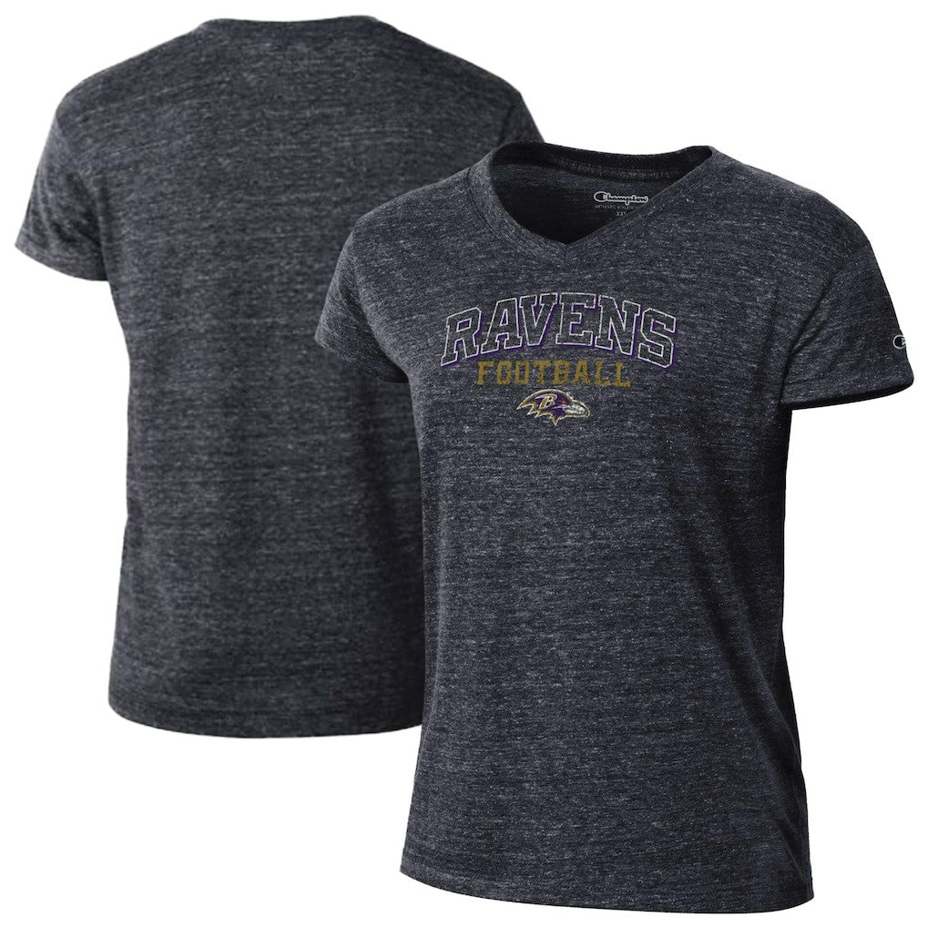 Women's Triumph Tri-Blend V-Neck T-Shirt - Baltimore Ravens T-shirts