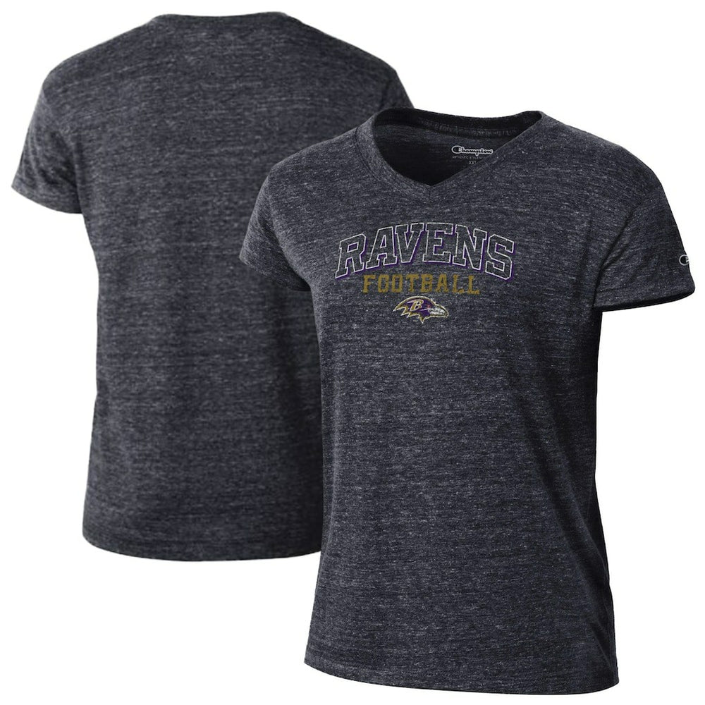 Women's Triumph Tri-Blend V-Neck T-Shirt - Baltimore Ravens T-shirts