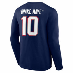 Drake Maye  Nickname Long Sleeve T-Shirt - New England Patriots T-shirts