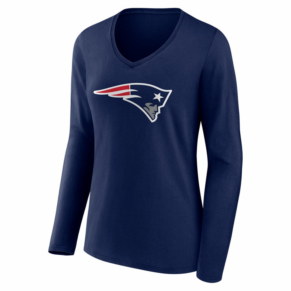 Drake Maye  Women's Nickname V-Neck Long Sleeve T-Shirt - New England Patriots T-shirts