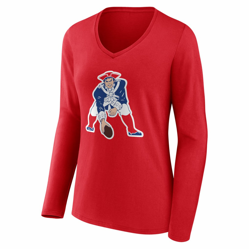 Drake Maye  Women's Nickname V-Neck Long Sleeve T-Shirt - New England Patriots T-shirts
