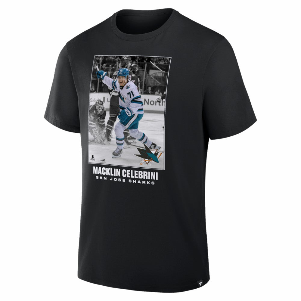 NHL Macklin Celebrini San Jose Sharks NHL Moments Legacy T-Shirt