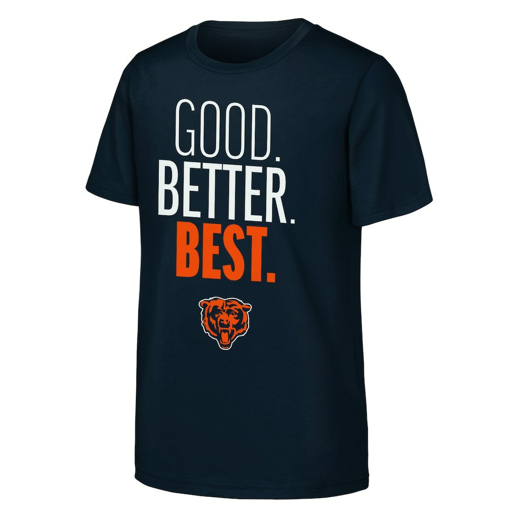Outerstuff Youth Good. Better. Best. T-Shirt - Chicago Bears T-shirts