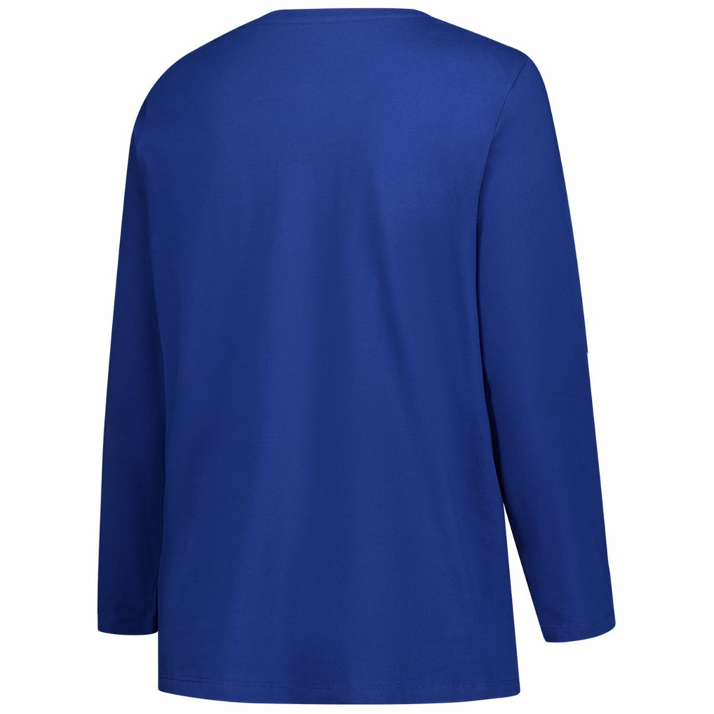 Women's Plus Size Primary Logo Long Sleeve Scoop Neck T-Shirt - Denver Broncos T-shirts