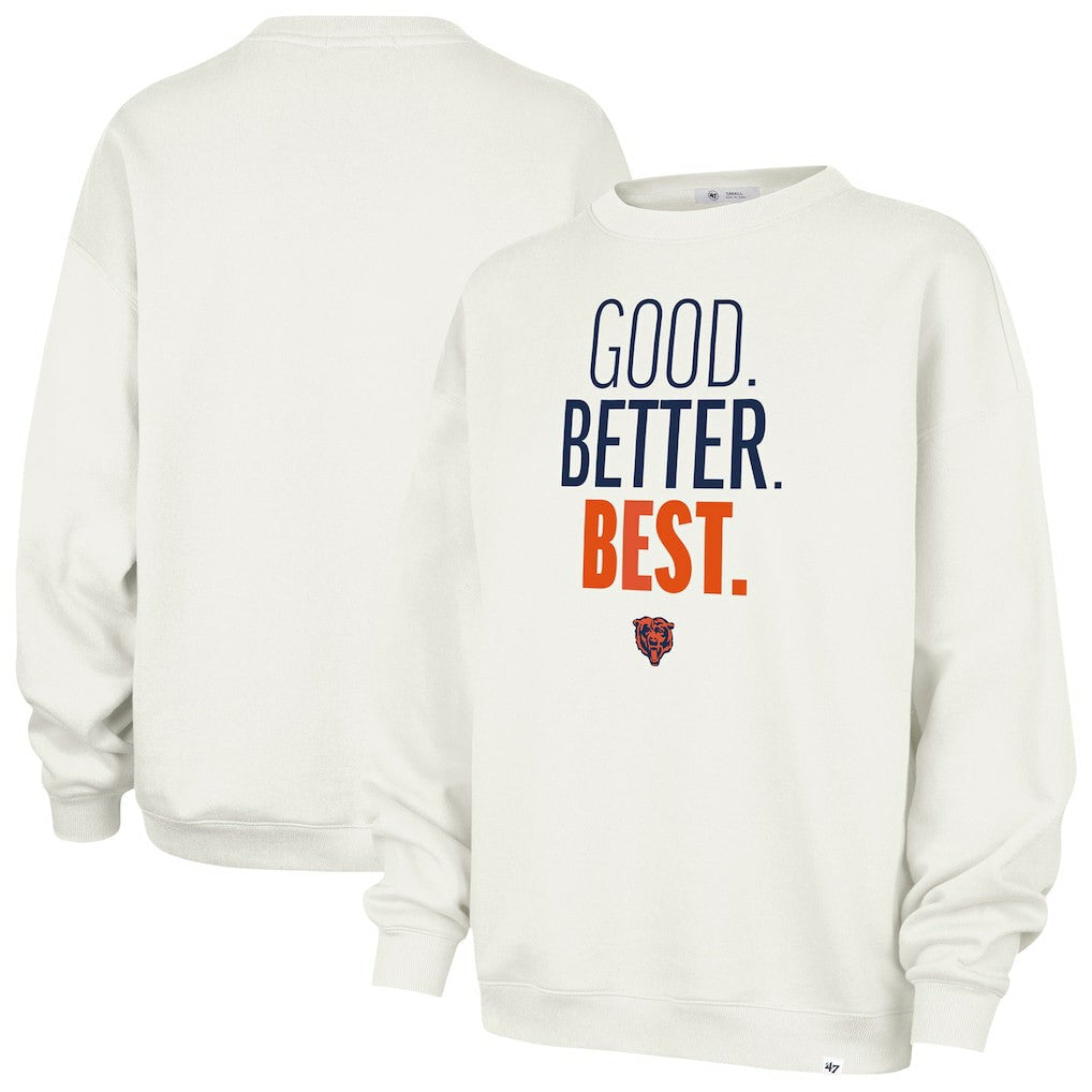 '47 Women's Good. Better. Best. Imprint Oversized Sweatshirt - Chicago Bears Sweatshirts