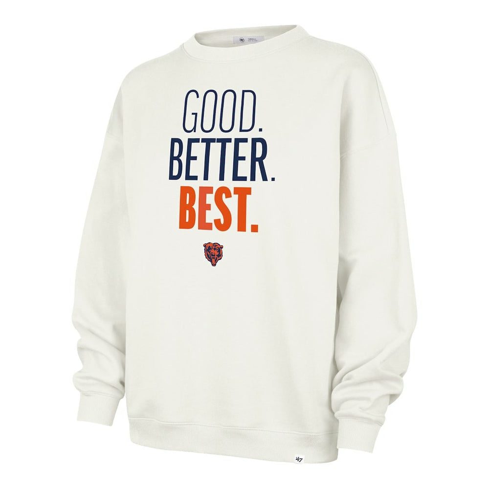 '47 Women's Good. Better. Best. Imprint Oversized Sweatshirt - Chicago Bears Sweatshirts