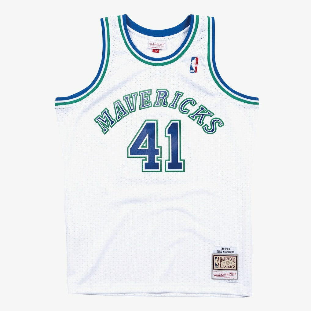 Mitchell & Ness Dirk Nowitzki Dallas Mavericks 1998-99 Hardwood Classics Swingman Jersey sale