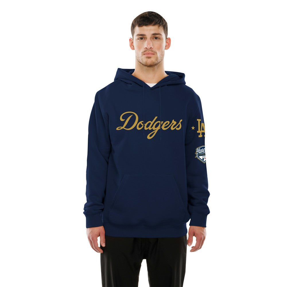 Navy Los Angeles Dodgers New Era 2026 Gold Collection Logo Hoodie