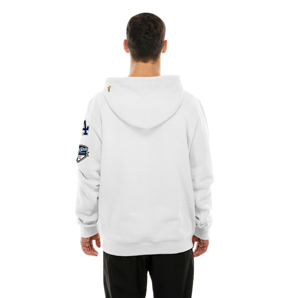 White Los Angeles Dodgers New Era 2026 Gold Collection Logo Hoodie