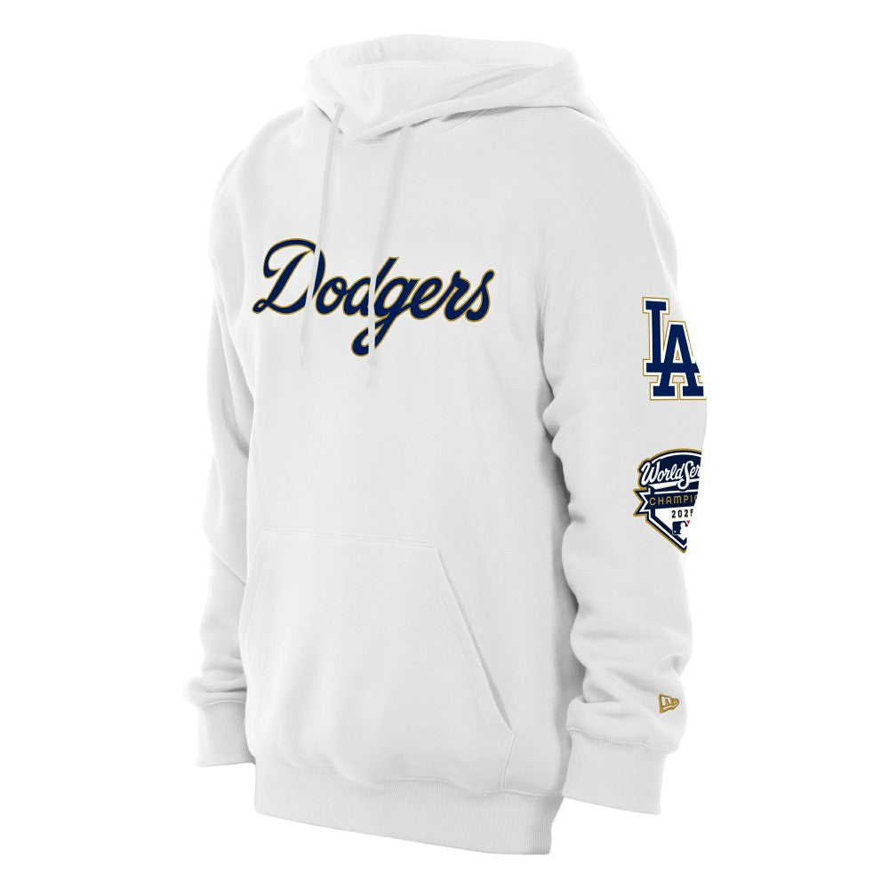 White Los Angeles Dodgers New Era 2026 Gold Collection Logo Hoodie
