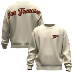 Tan San Francisco Giants Fanatics Unisex Spirit Jersey Fleece Crewneck Pennant Sweatshirt