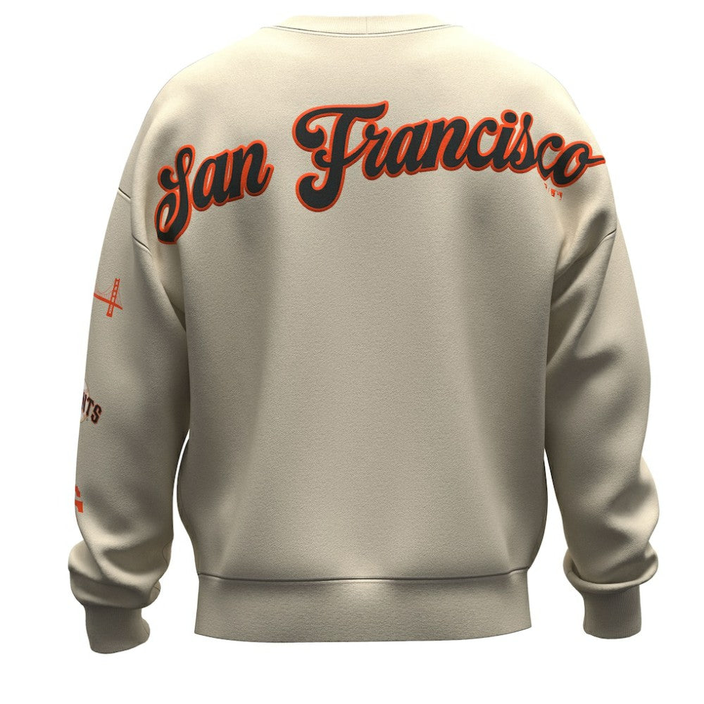 Tan San Francisco Giants Fanatics Unisex Spirit Jersey Fleece Crewneck Pennant Sweatshirt