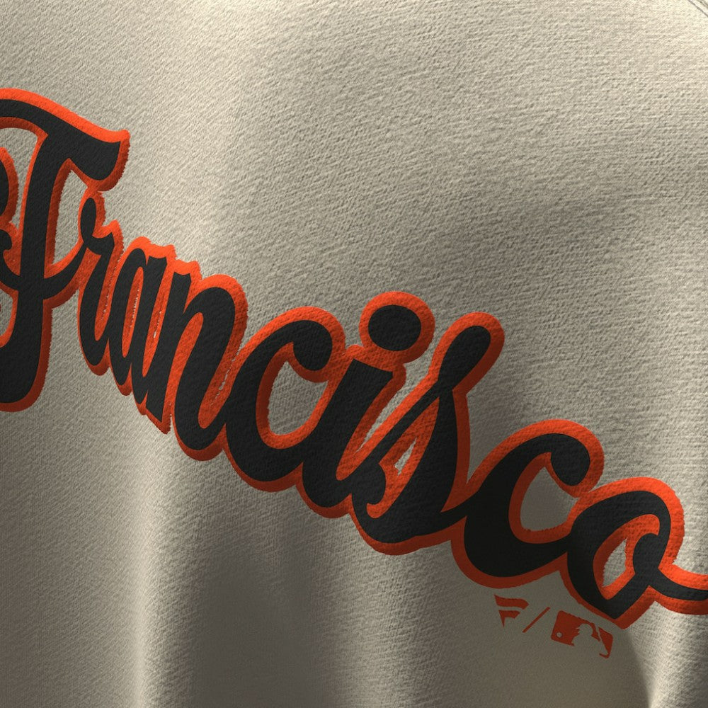 Tan San Francisco Giants Fanatics Unisex Spirit Jersey Fleece Crewneck Pennant Sweatshirt