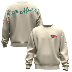 Tan Boston Red Sox Fanatics Unisex Spirit Jersey Fleece Crewneck Pennant Sweatshirt