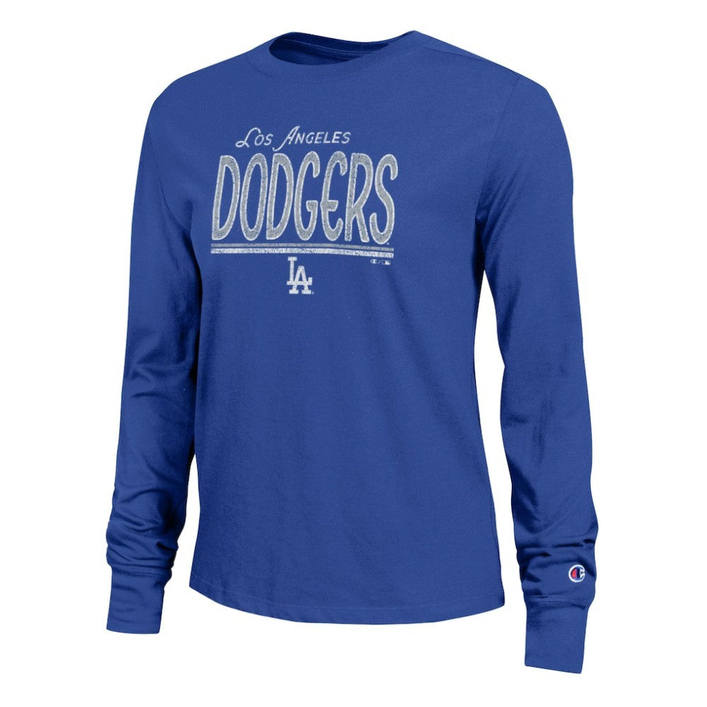 Royal Los Angeles Dodgers Champion Women's Long Sleeve T-Shirt