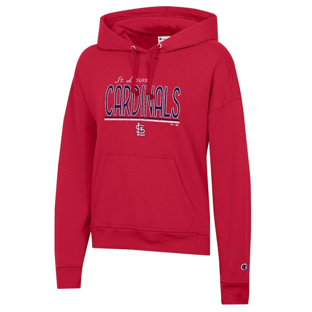 Red St. Louis Cardinals Champion Women's Vintage Powerblend Hoodie