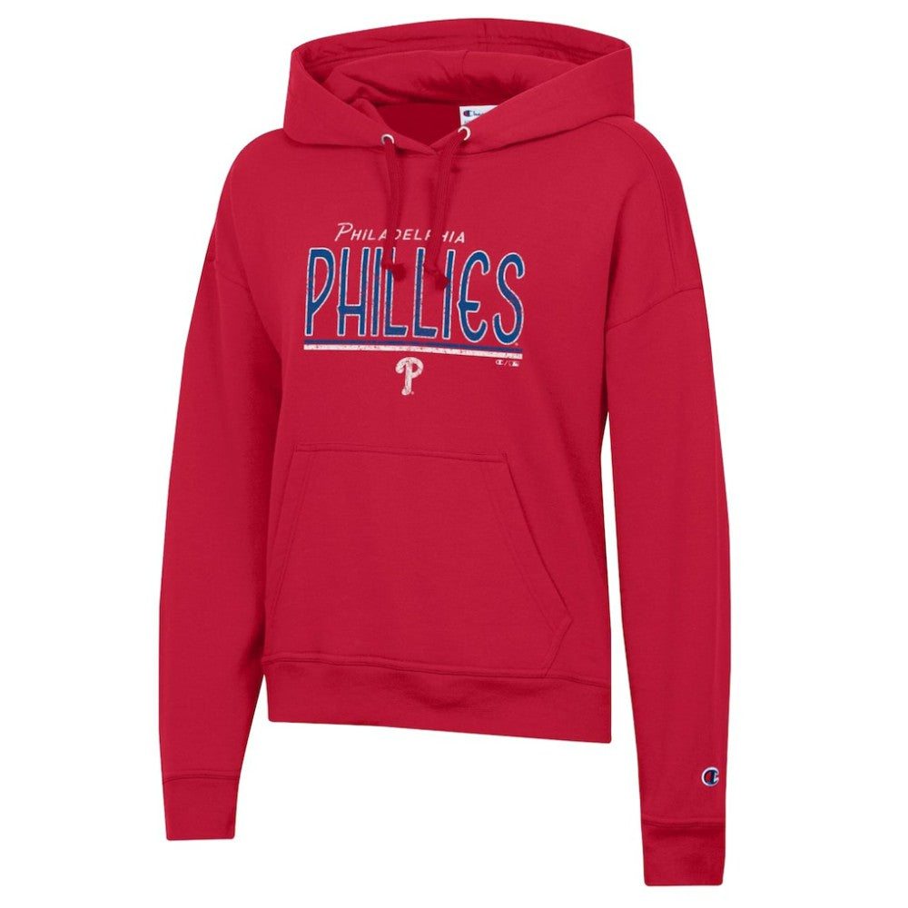 Red Philadelphia Phillies Champion Women's Vintage Powerblend Hoodie