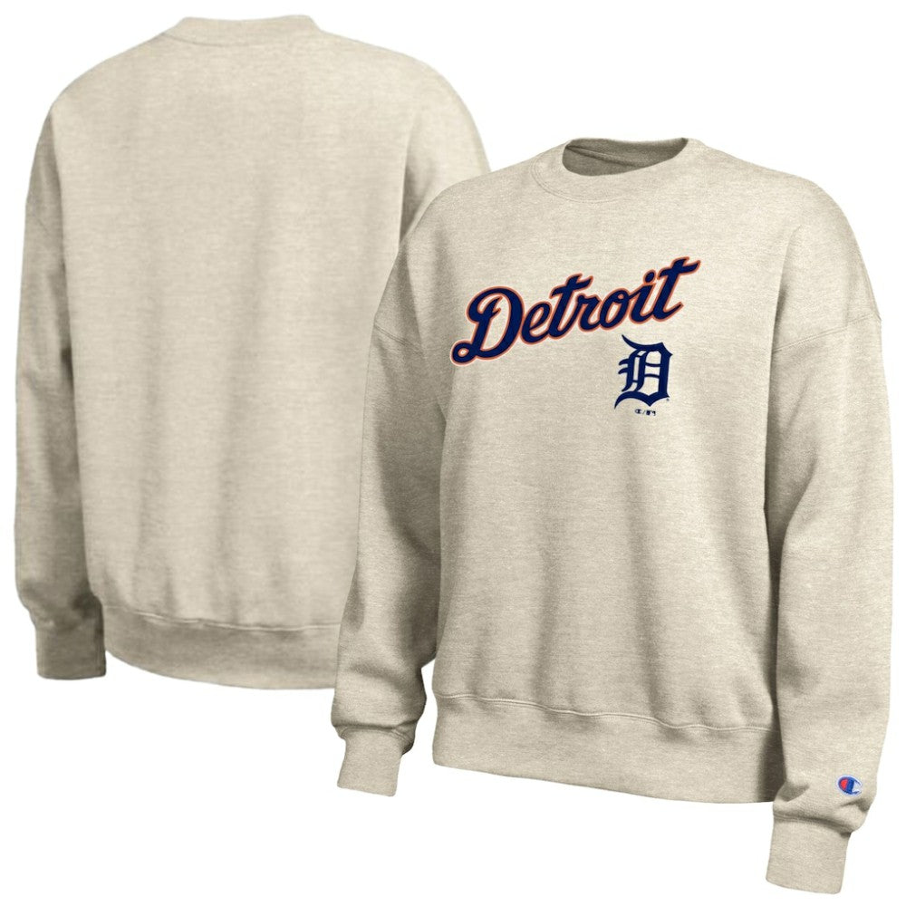 Oatmeal Detroit Tigers Champion Women's All-Star Sweatshirt