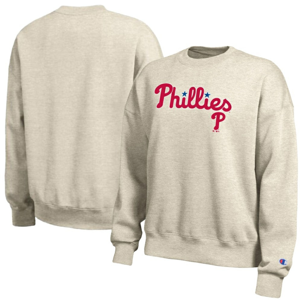 Oatmeal Philadelphia Phillies Champion Women's All-Star Sweatshirt