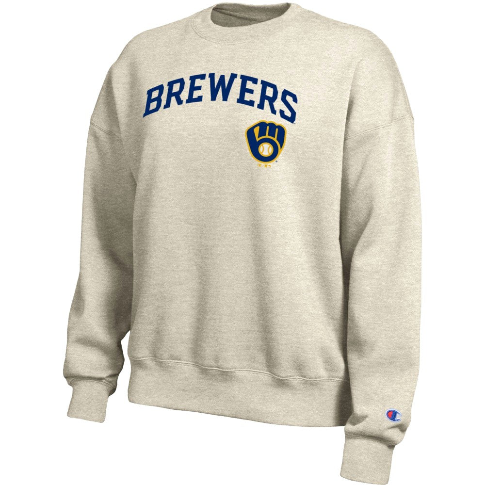 Oatmeal Milwaukee Brewers Champion Women's All-Star Sweatshirt