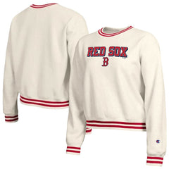 Cream Boston Red Sox Champion Women's Reverse Weave Sweatshirt