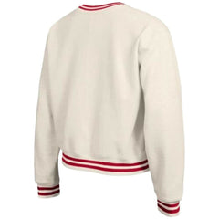 Cream Cincinnati Reds Champion Women's Reverse Weave Sweatshirt