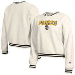 Cream San Diego Padres Champion Women's Reverse Weave Sweatshirt