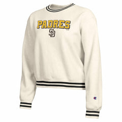 Cream San Diego Padres Champion Women's Reverse Weave Sweatshirt