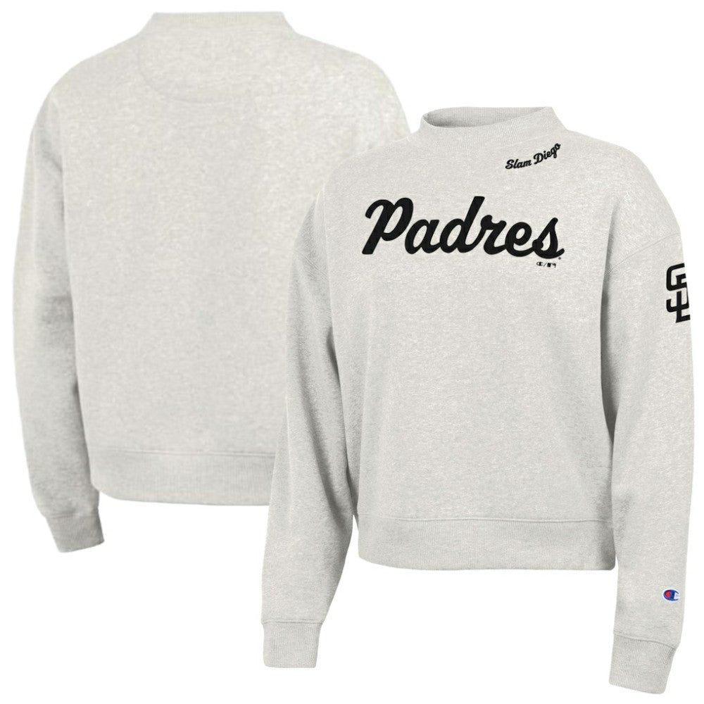 Stone San Diego Padres Champion Women's Triumph Tri-Blend Sweatshirt
