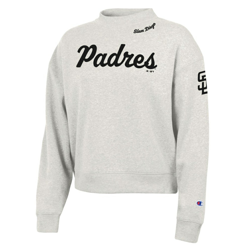 Stone San Diego Padres Champion Women's Triumph Tri-Blend Sweatshirt