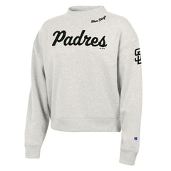 Stone San Diego Padres Champion Women's Triumph Tri-Blend Sweatshirt