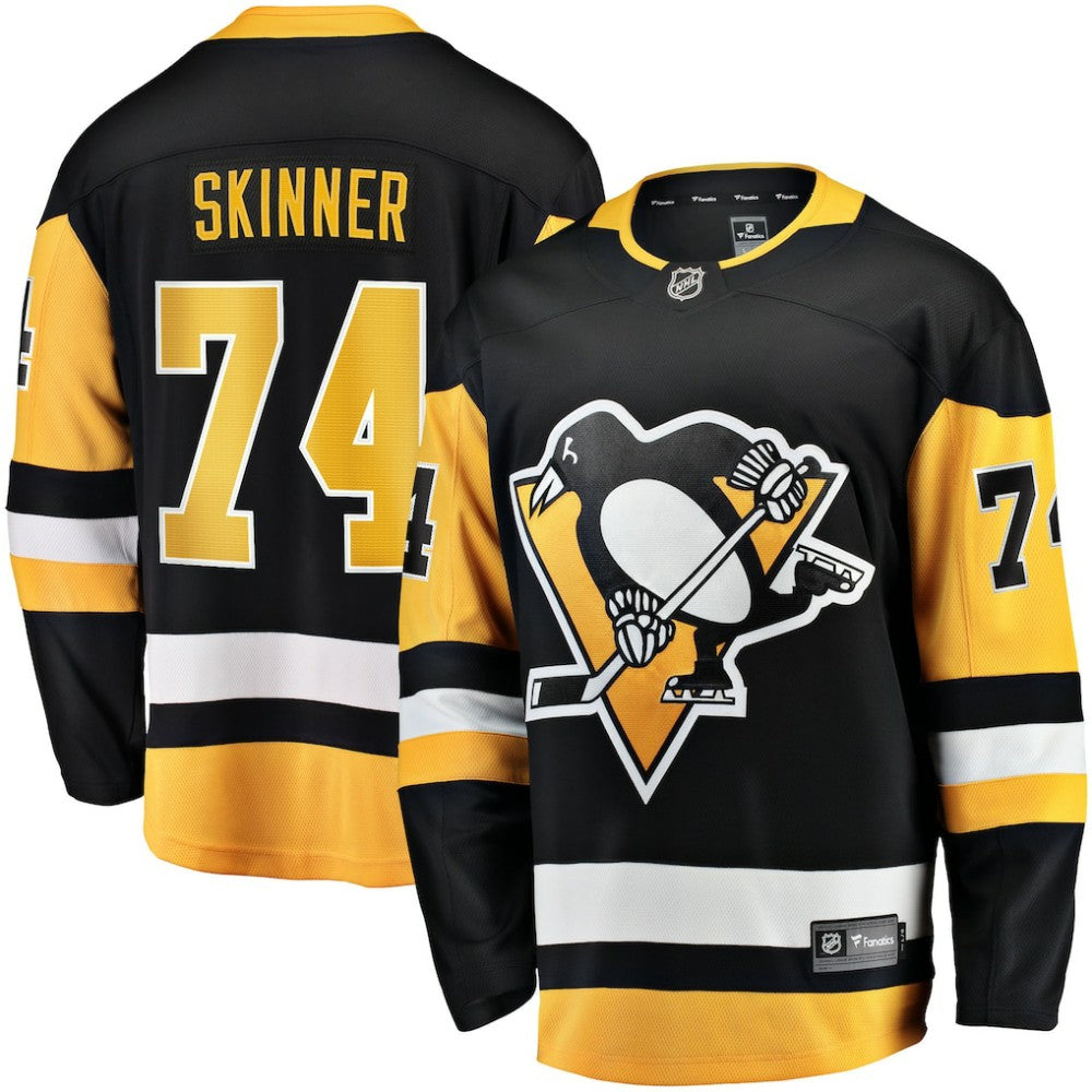 NHL Stuart Skinner Pittsburgh Penguins Fanatics Home Breakaway Jersey